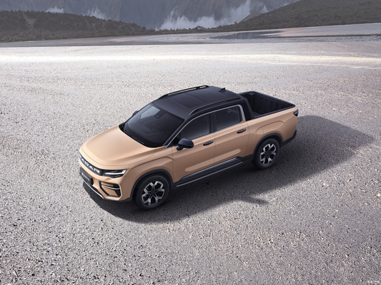 Geely RD6's state-of-the-art elektrische middelgrote pick-up voor commerciële doeleinden.