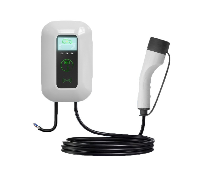AC-uitgangsstroom 7KW 220v CCS/Type 2 Muuropgeladen Europees standaardoplaadstation